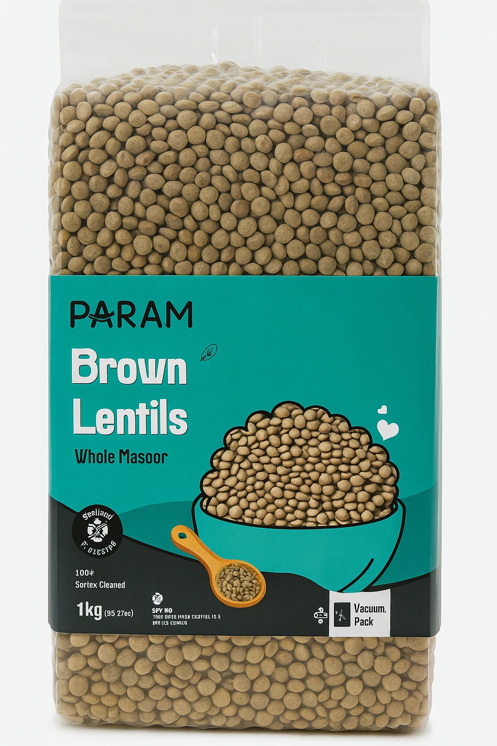 Param Masoor Whole 500 G