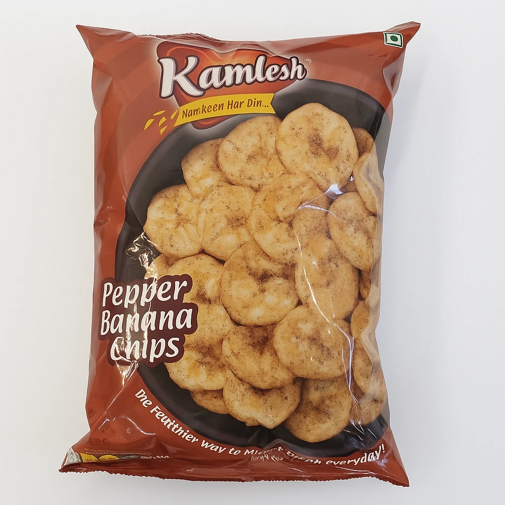 Kamlesh Pepper Banana Chips 180 G